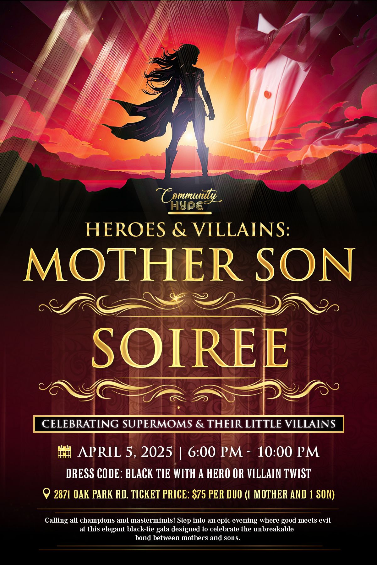 Heroes & Villains Mother Son Soiree