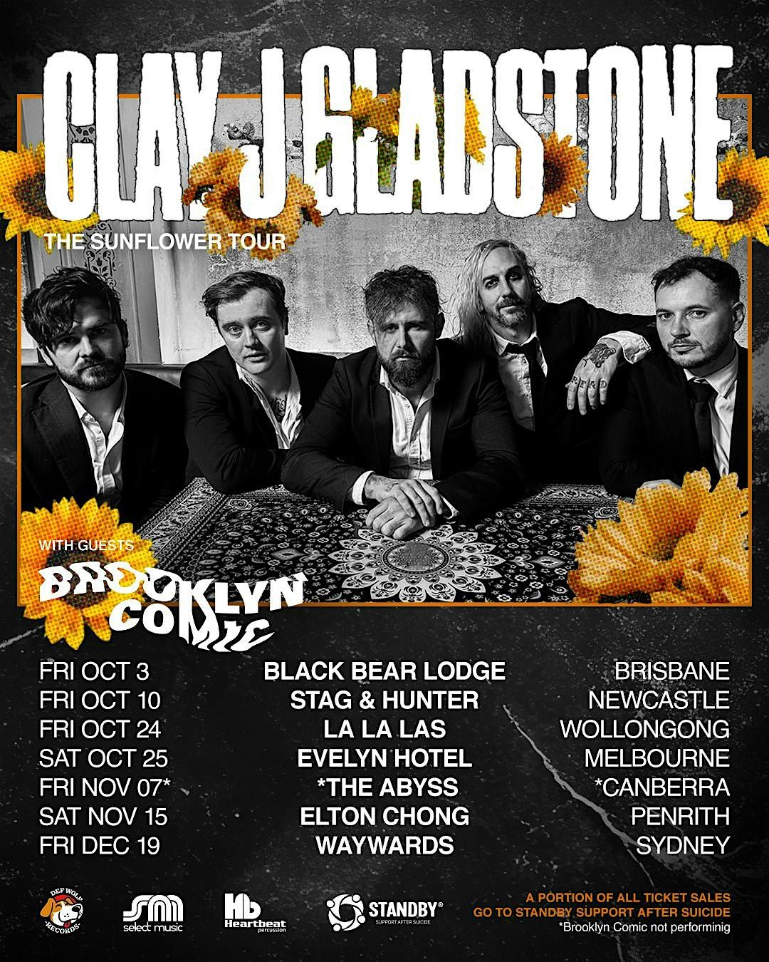 Clay J Gladstone \u2013 Sunflower Single Tour