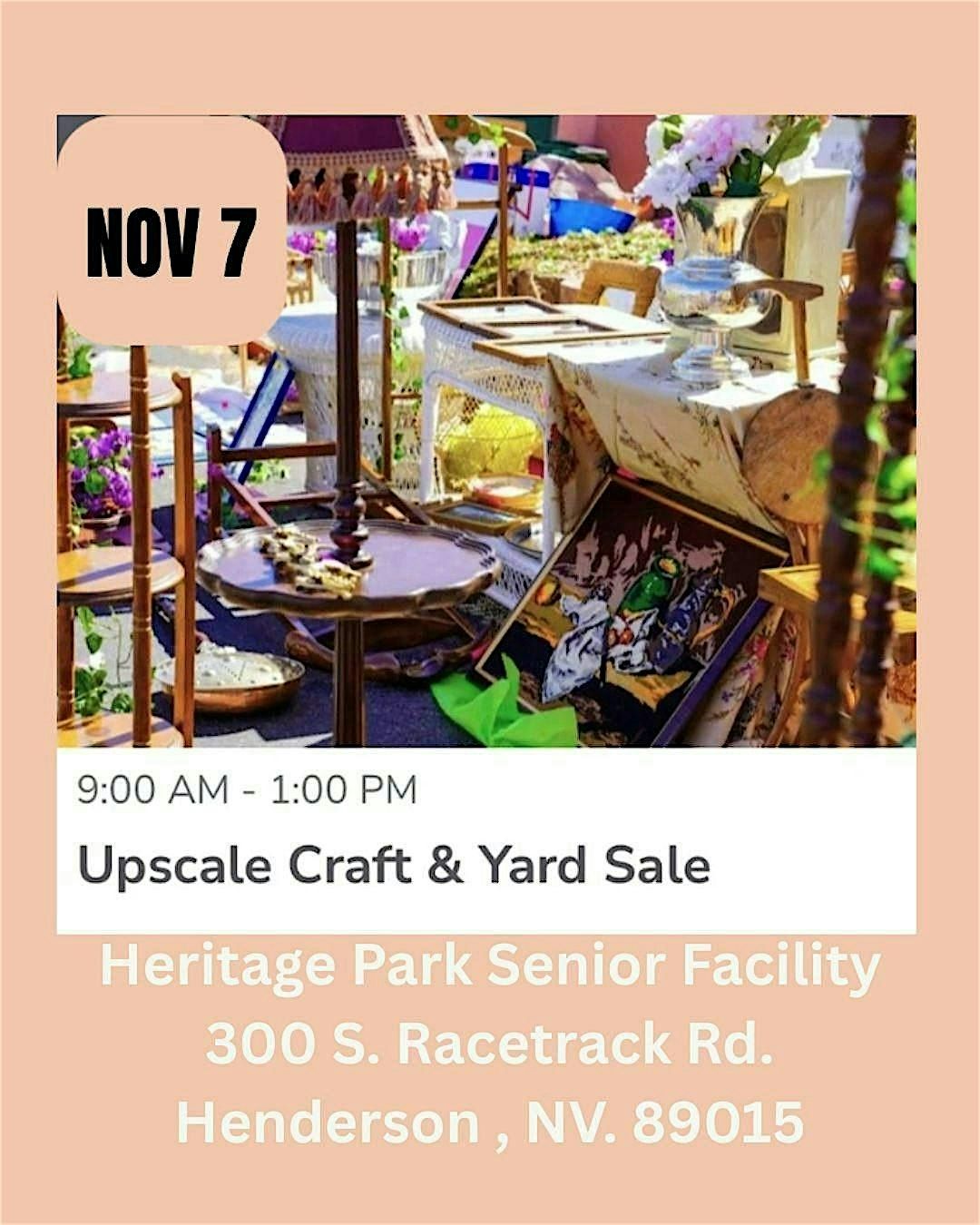 Upscale Craft and Yard Sale Henderson Nevada