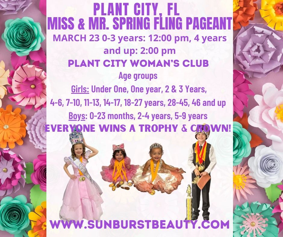 Plant City, FL Spring Fling Pageant