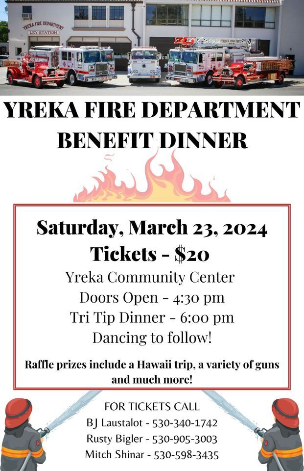 2024 Yreka Fire Department Benefit Dinner