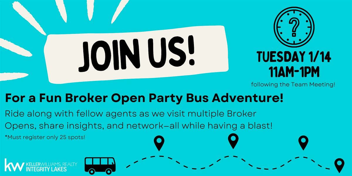 Broker Open Party Bus