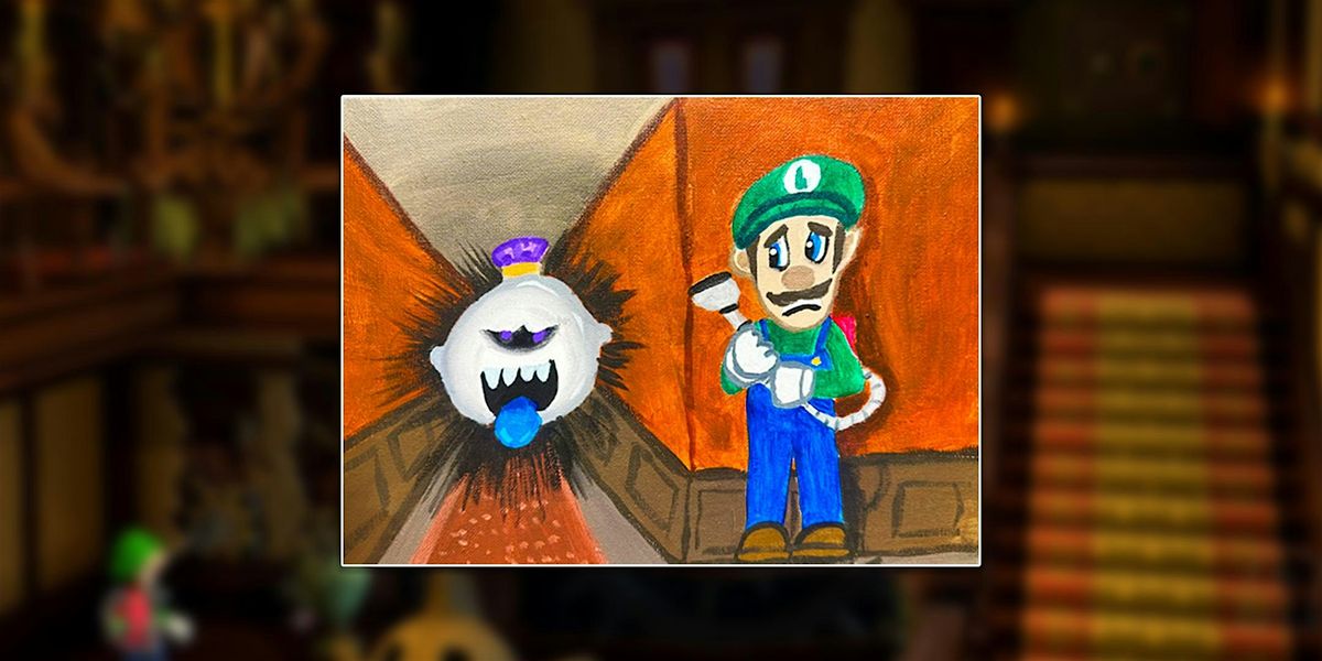 Luigi\u2019s Haunted Mansion Paint-n-Sip