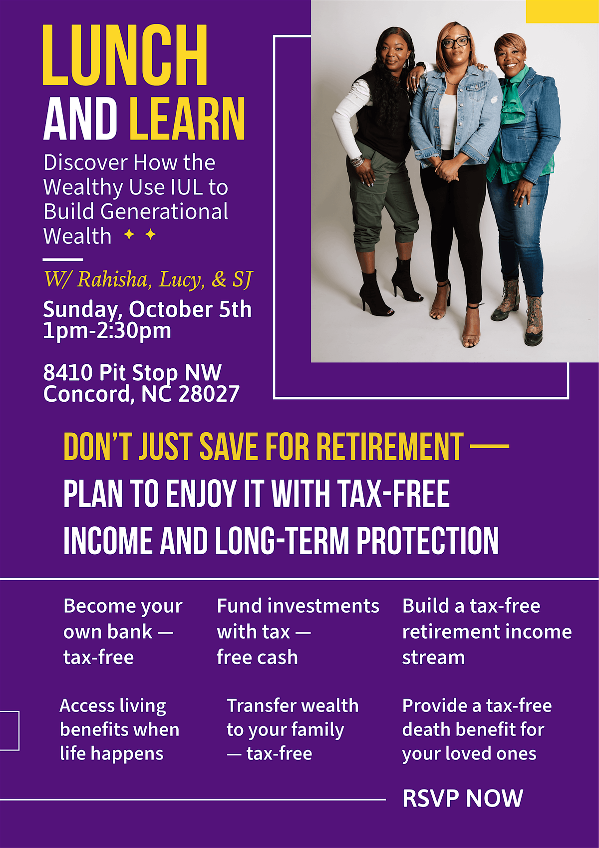 Join us at our Lunch & Learn  where we\u2019ll reveal how to use IUL strategies