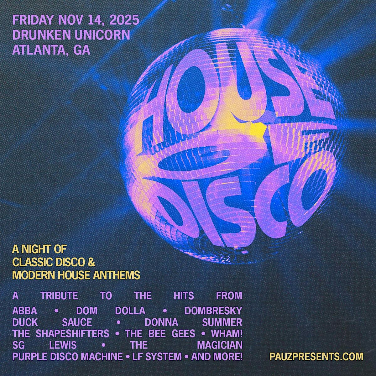 House of Disco - A Night of Classic Disco & Modern House Anthems
