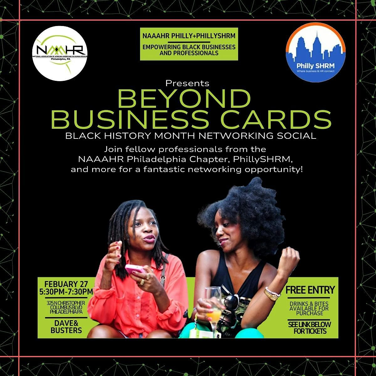 Black History Month Networking Social: Beyond the Business Cards