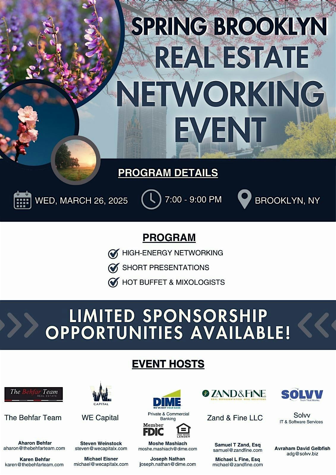 Spring Brooklyn Real Estate Networking Event