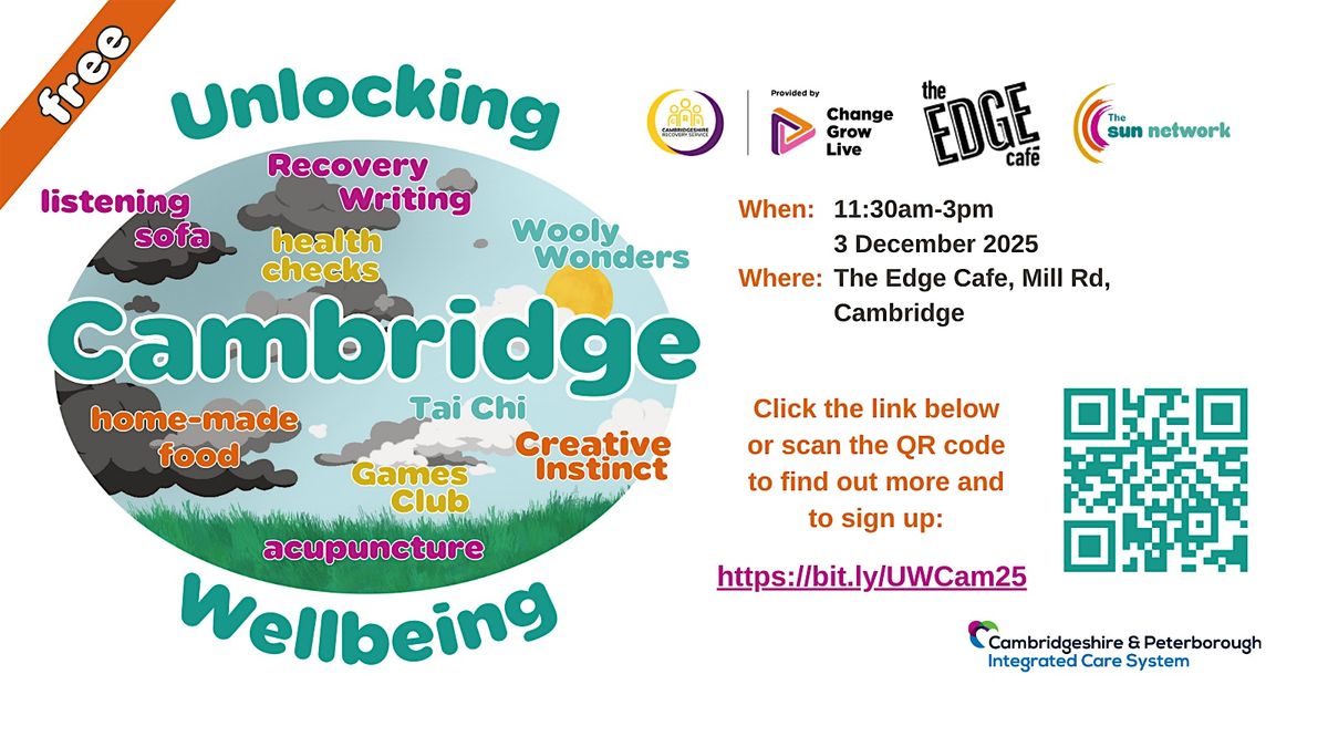 Unlocking Wellbeing Cambridge 2025 - No Tickets Needed