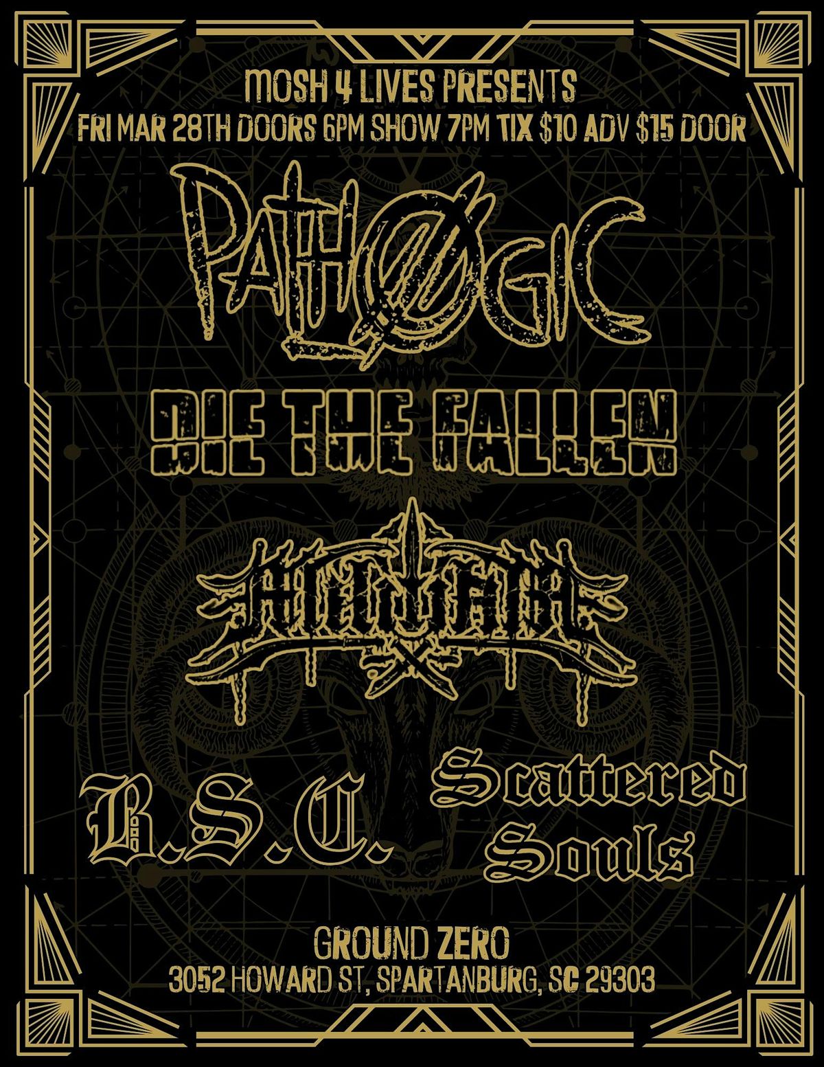 Pathologic, BSC,Militiam,Die The Fallen,Scattered  Souks