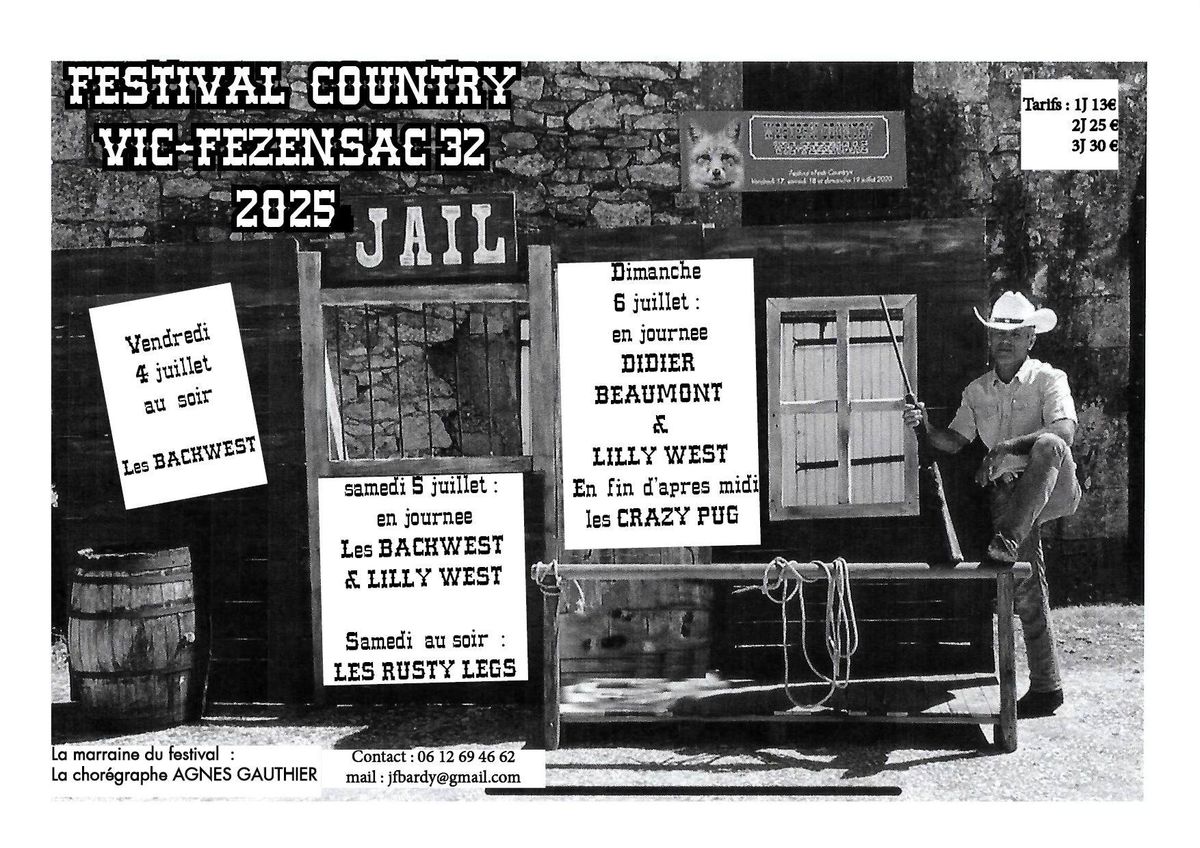 Workshops & Concerts de Lilly West lors du Festival de musique Country de Vic-F\u00e9zensac