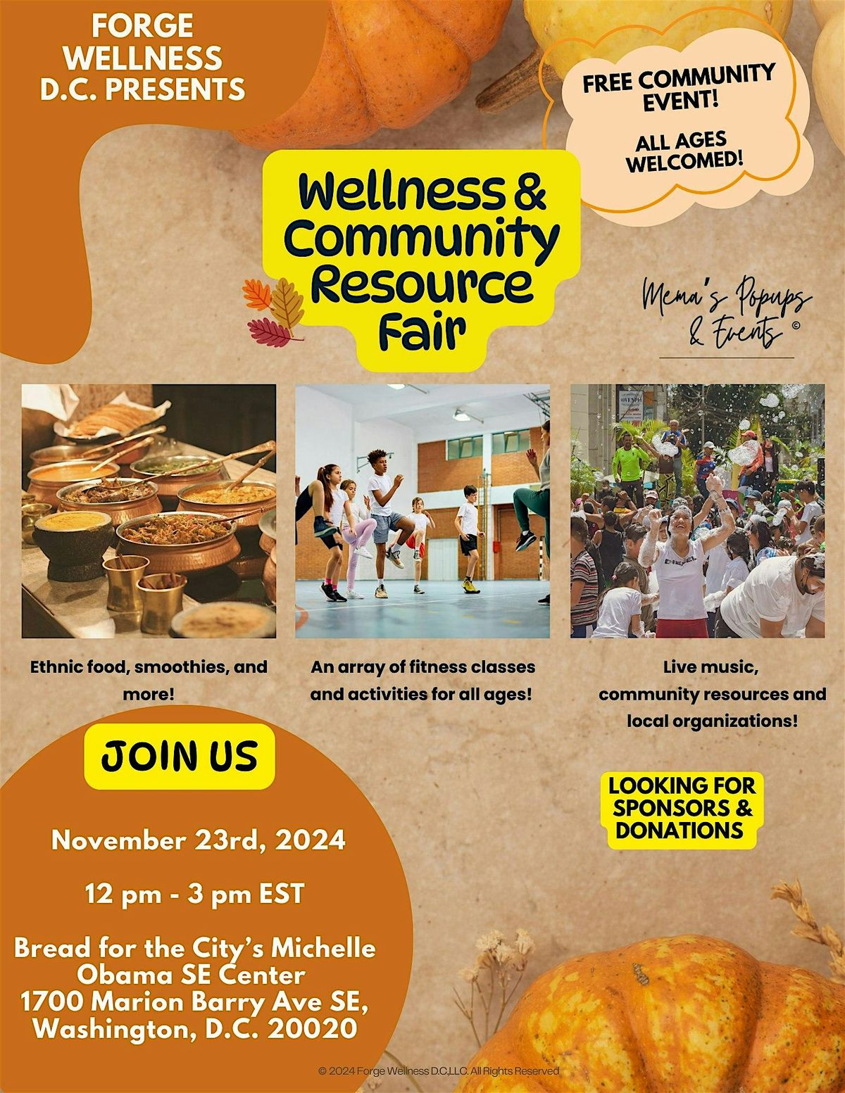 Forge Wellness D.C Presents - Wellness & Community Resource Fair