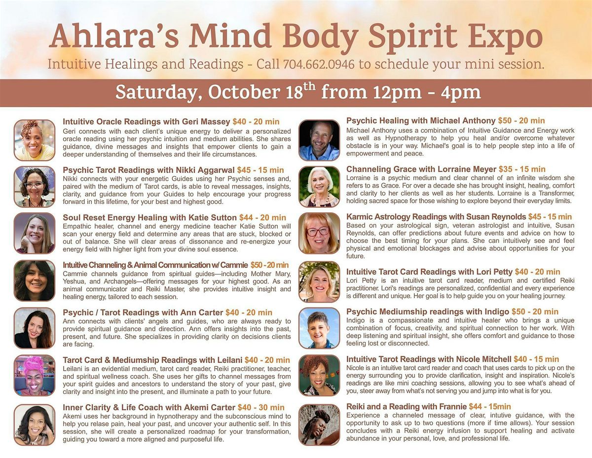 Ahlara\u2019s Mind Body Spirit Expo