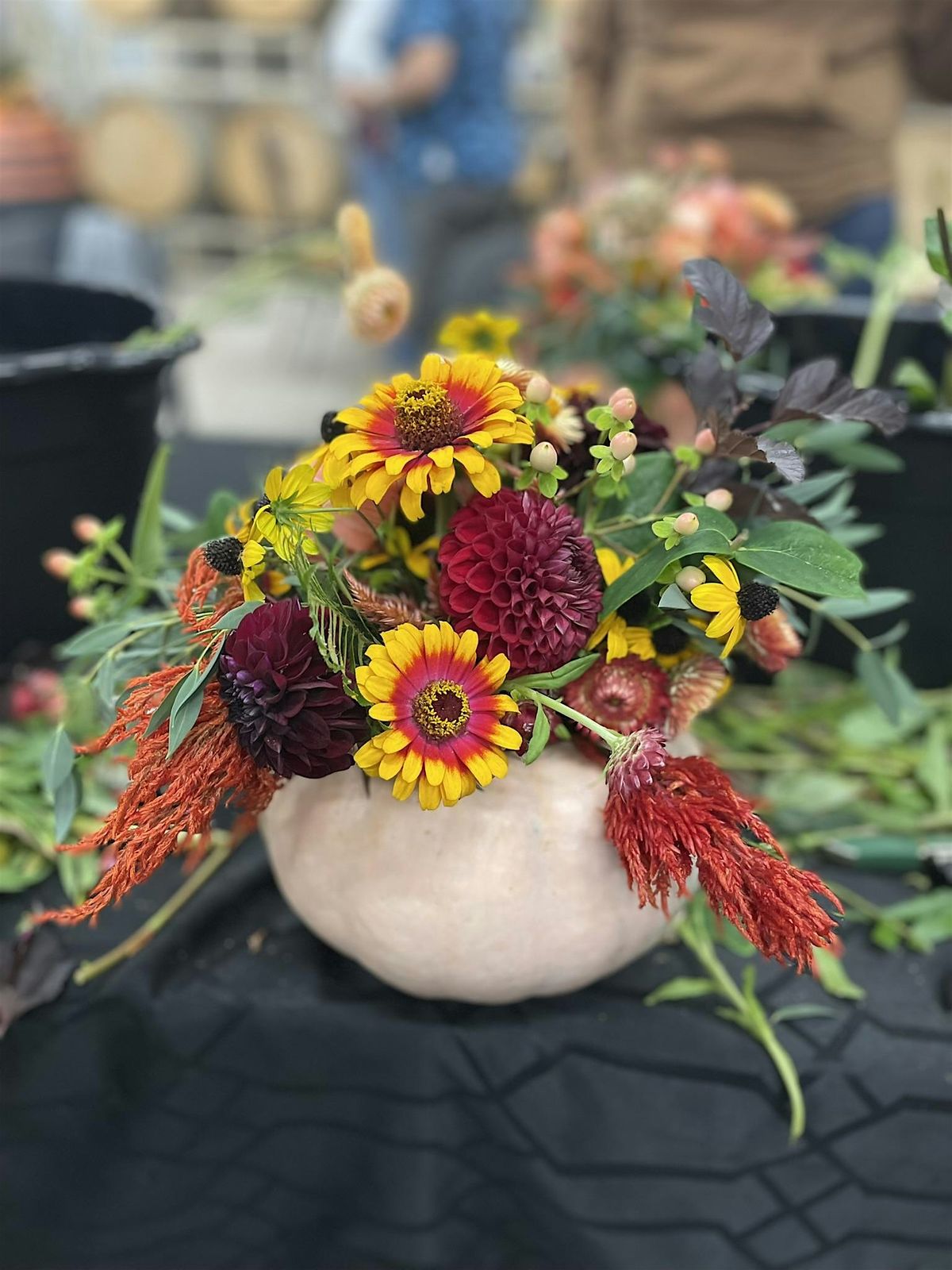 Pumpkin Flower Arrangement Workshop