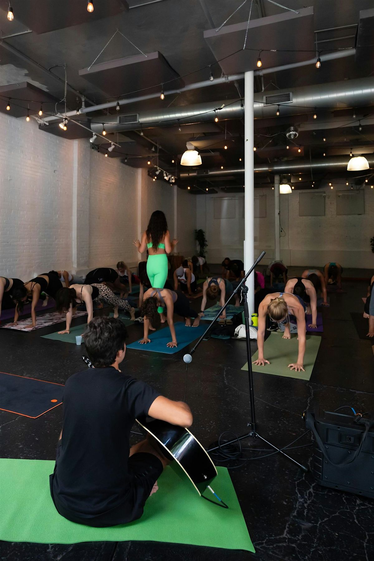 yoga + a sound bath at WXI