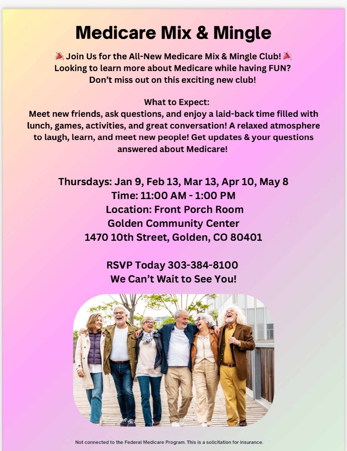 Medicare Mix & Mingle in Golden, Colorado 