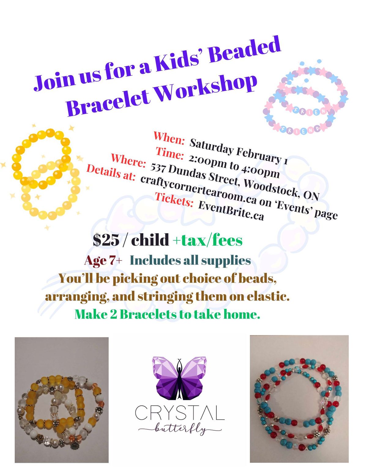 Kids' Beaded Bracelet Workshop