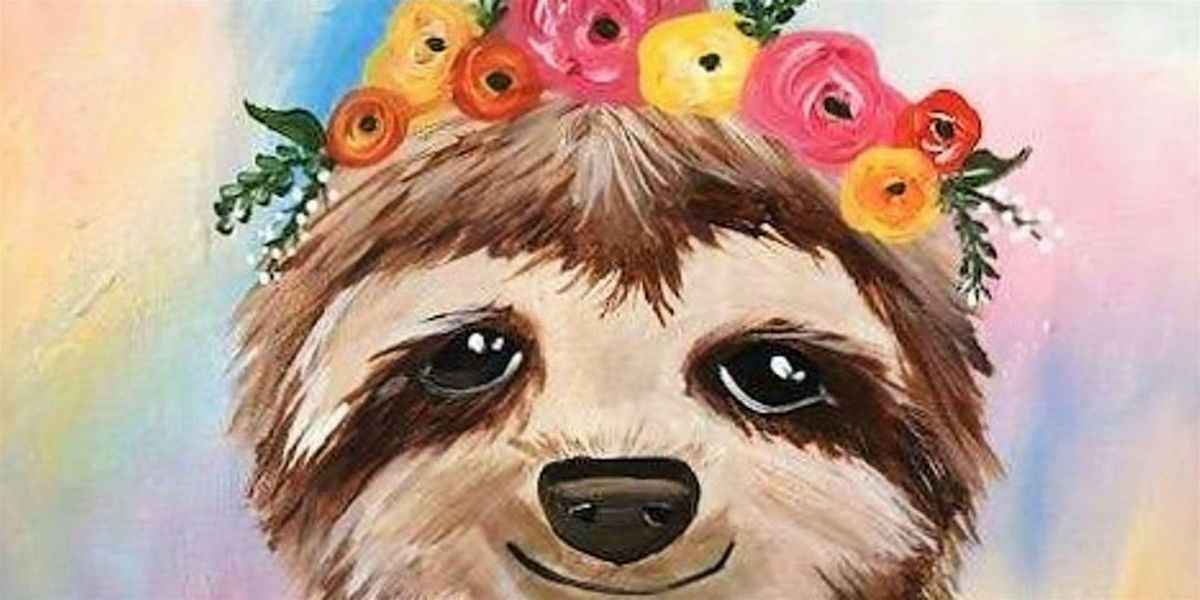 Sloth in Spring - Paint and Sip by Classpop!\u2122