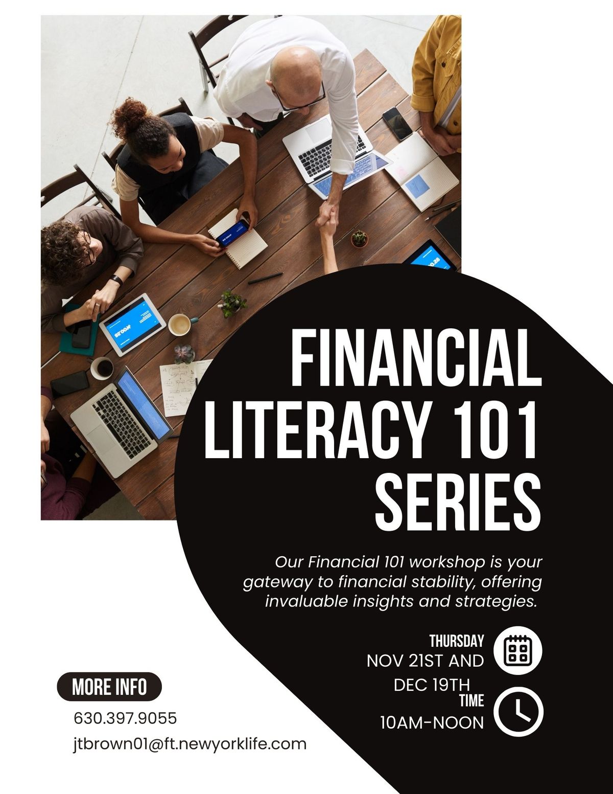 Free Financial Literacy Class with Josh Brown from NY Life Insurance Co.