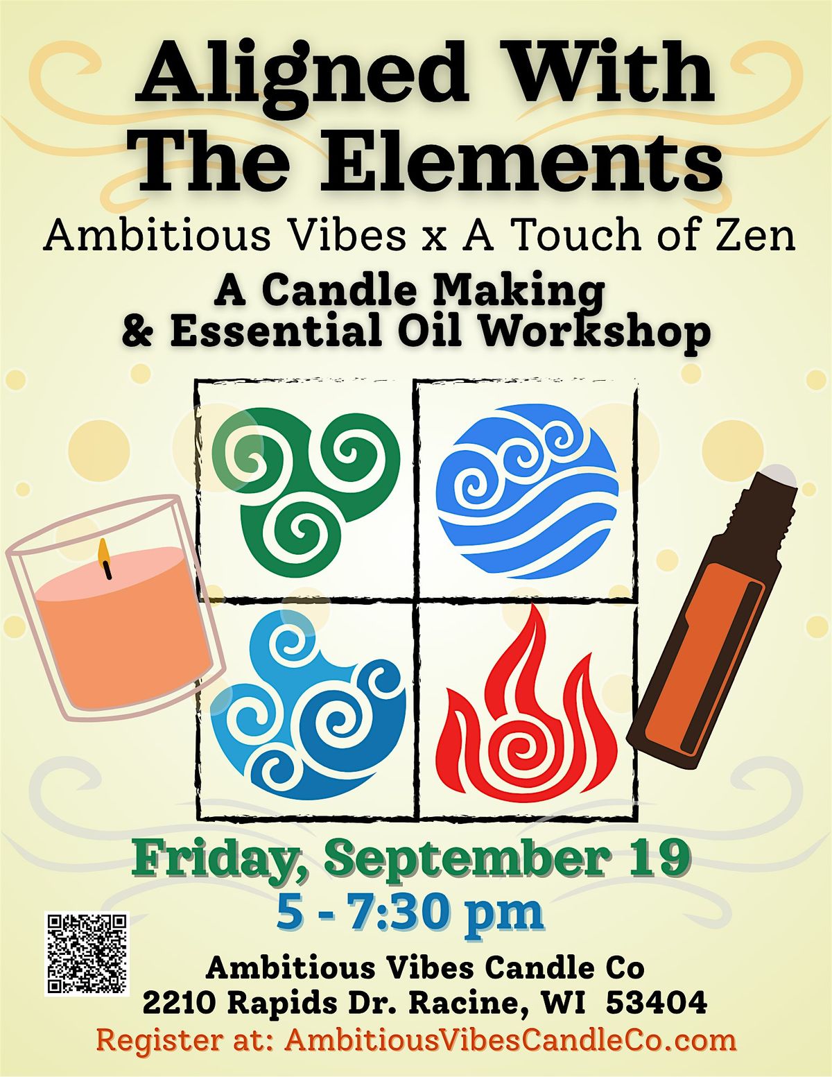 Aligned with the Elements: A Candle & Essential Oil Workshop