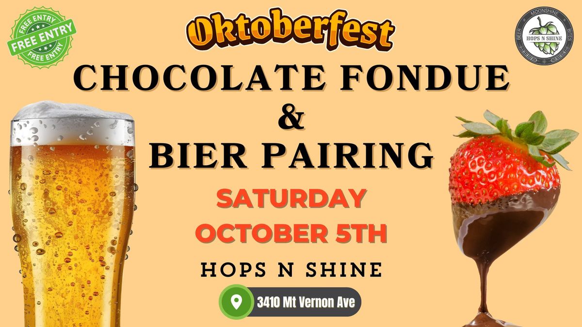 Chocolate Fondue and Bier Pairing