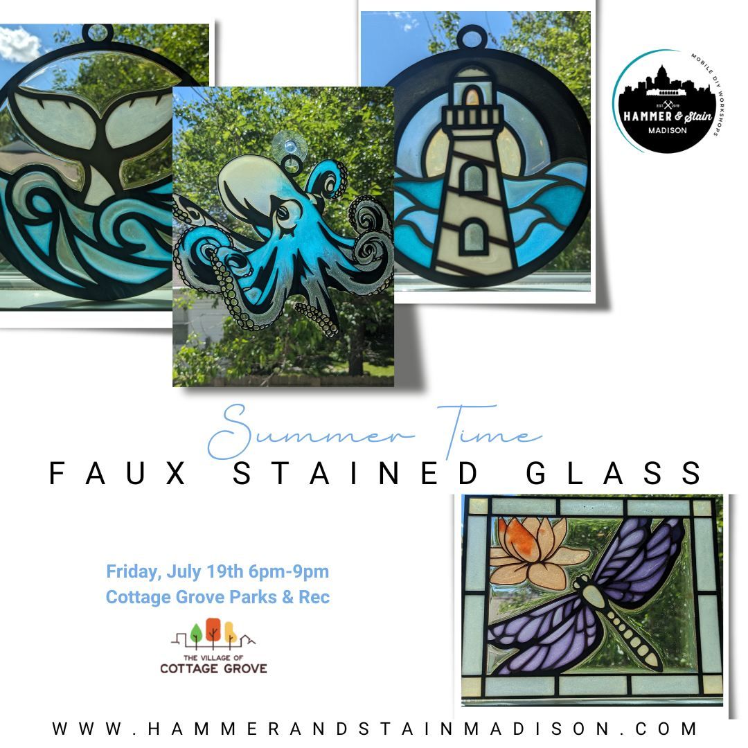 Summer Faux Stained Glass - DIY Workshop