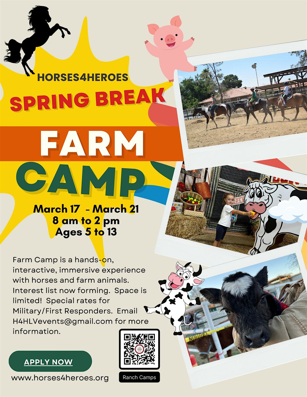 Spring Break Farm Camp JUNIORS