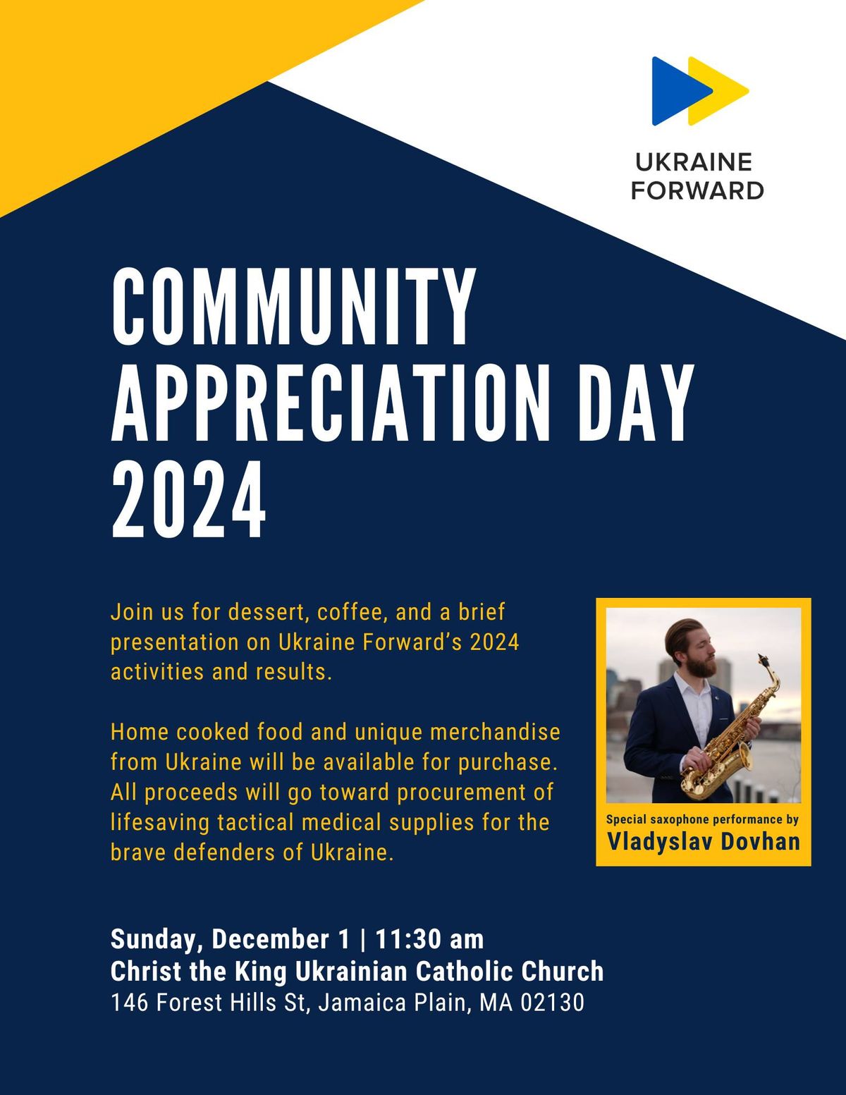 Community Appreciation Day 2024. Special guest Vladyslav Dovhan