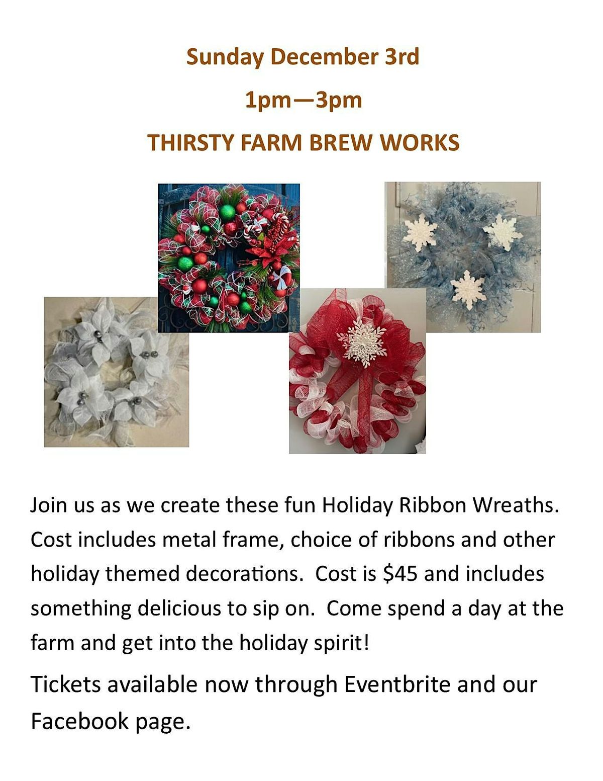 HOLIDAY RIBBON WREATHS