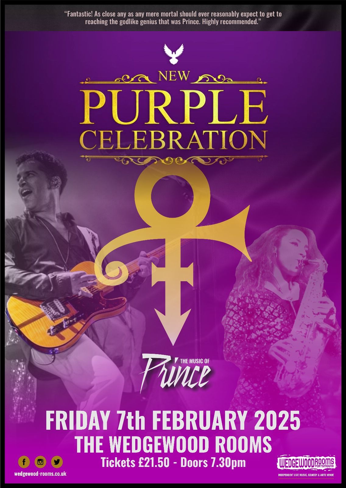 New Purple Celebration - Wedgewood Rooms, Portsmouth - 07.02.25