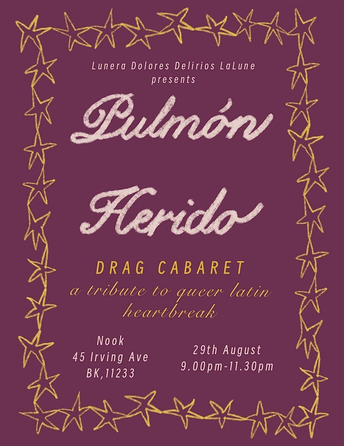 Pulm\u00f3n Herido: Latinx Drag Cabaret