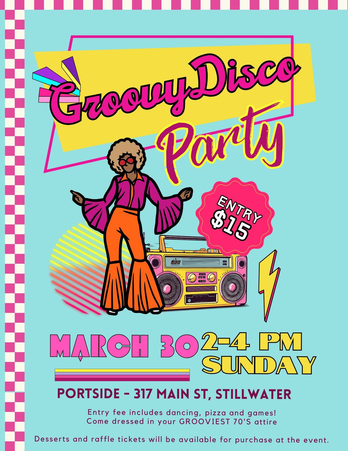 Groovy Sunday Disco fundraiser