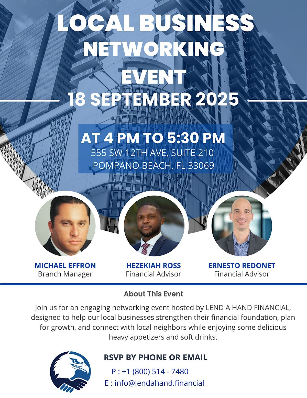LOCAL BUSINESS NETWORKING EVENT