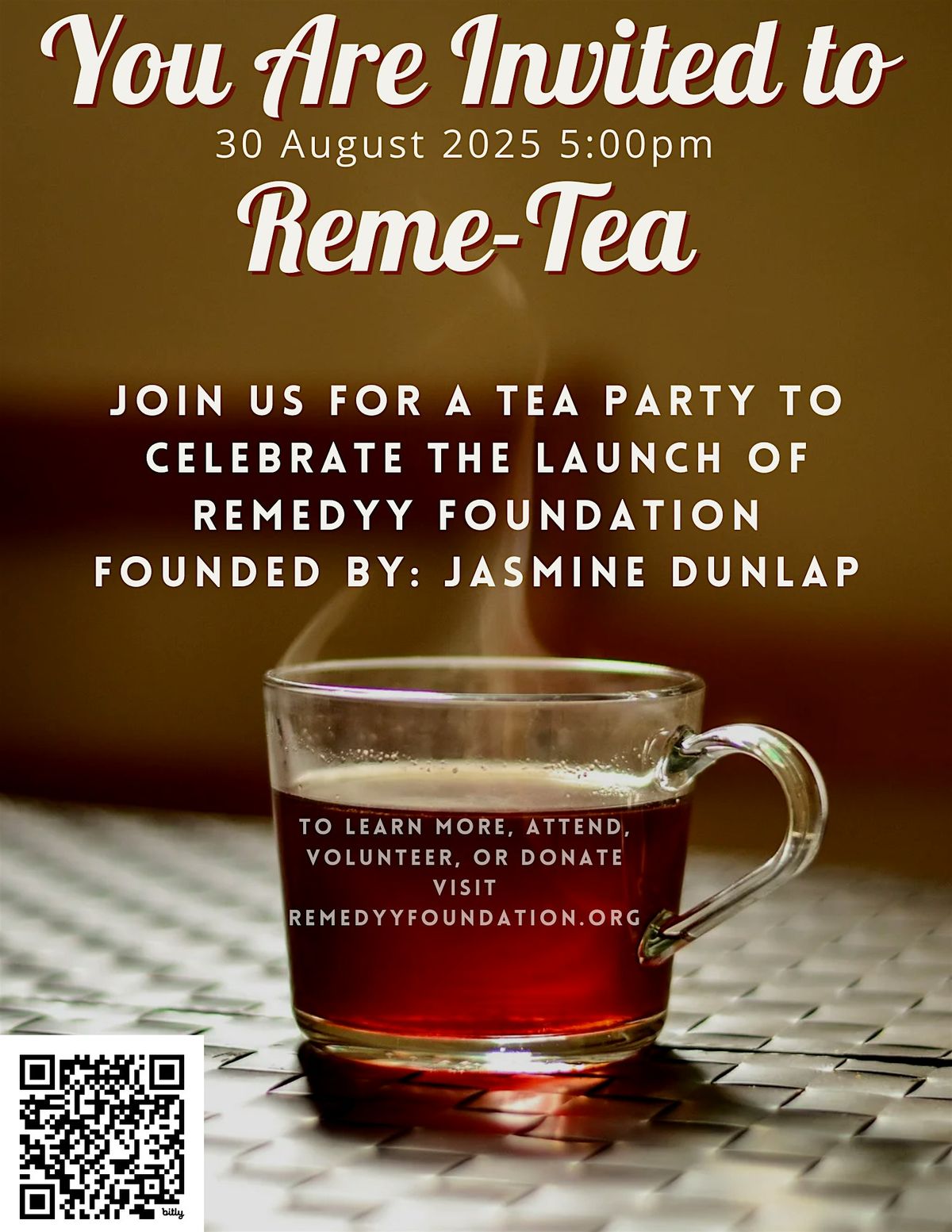Reme-Tea (Remedyy Foundation Launch Party)