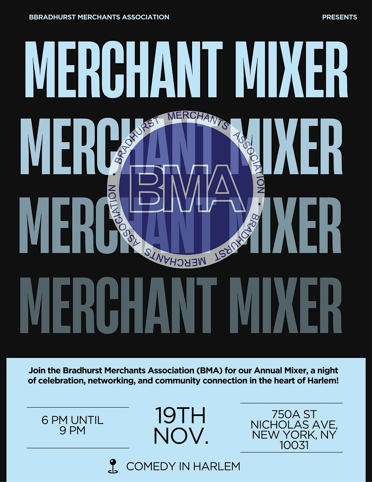 Bradhurst Merchants Association - Mixer