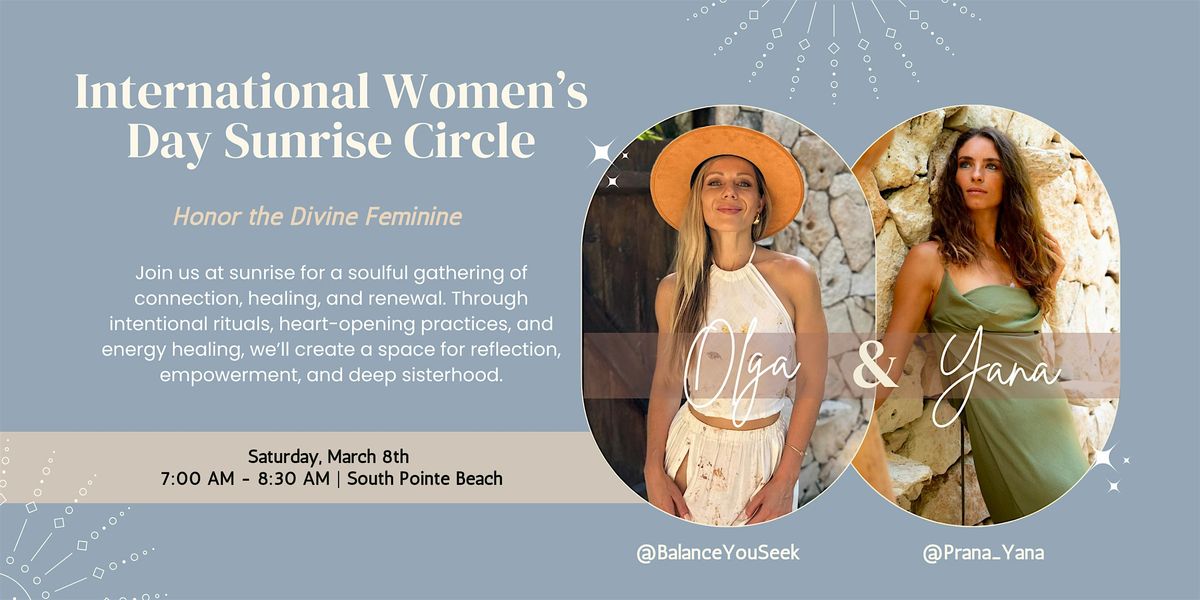 Women\u2019s Circle & Sound Bath -  International Women\u2019s Day \u2013 Sunrise Meditate