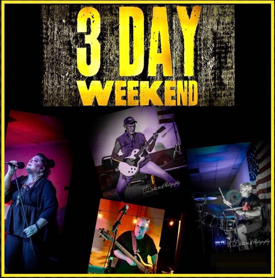 LIVE BAND! 3 Day Weekend rocks Mack's 7pm-10pm