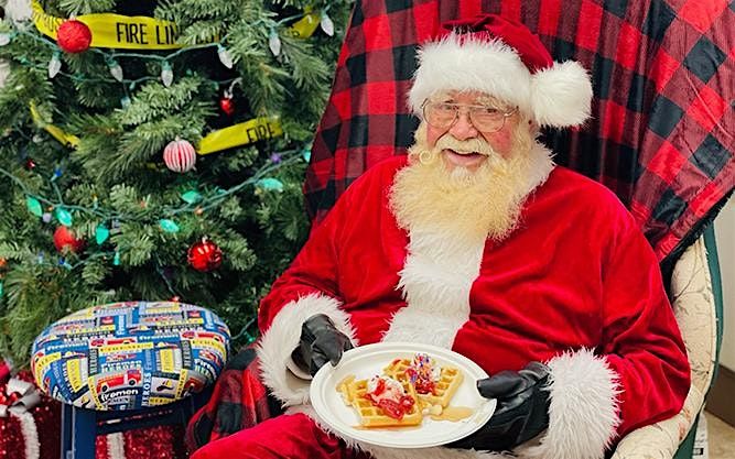 Waffles with Santa