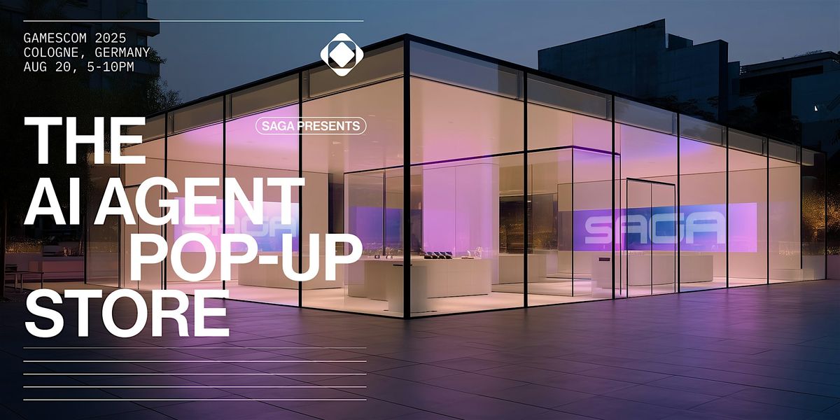 Saga AI Agent Pop-Up Store at gamescom