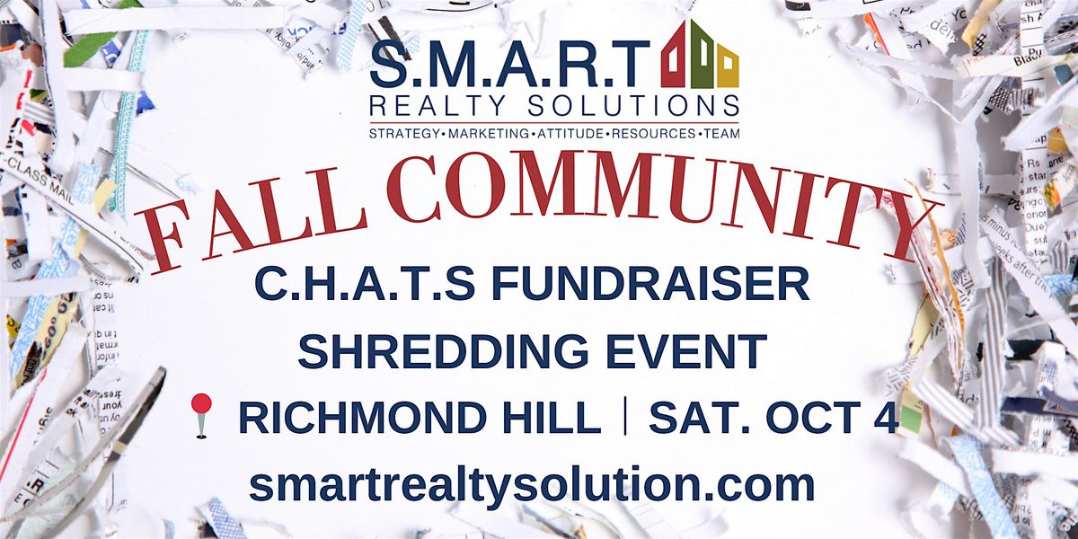 Fall Community Fundraiser Shredding Event at Richmond Hill