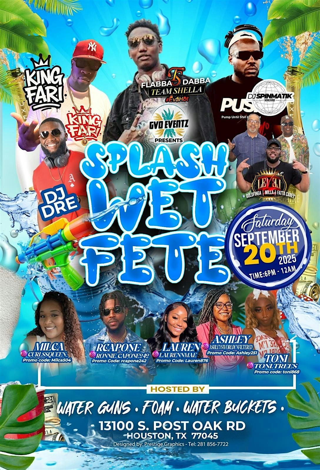 Splash Wet Fete (Caribbean Water Party)