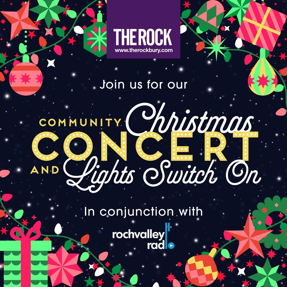 The Rock\u2019s Community Christmas Concert and Lights Switch On