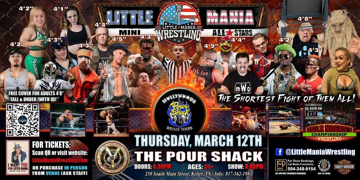 Keller, TX - Little Mania Mini Wrestling @ The Pour Shack