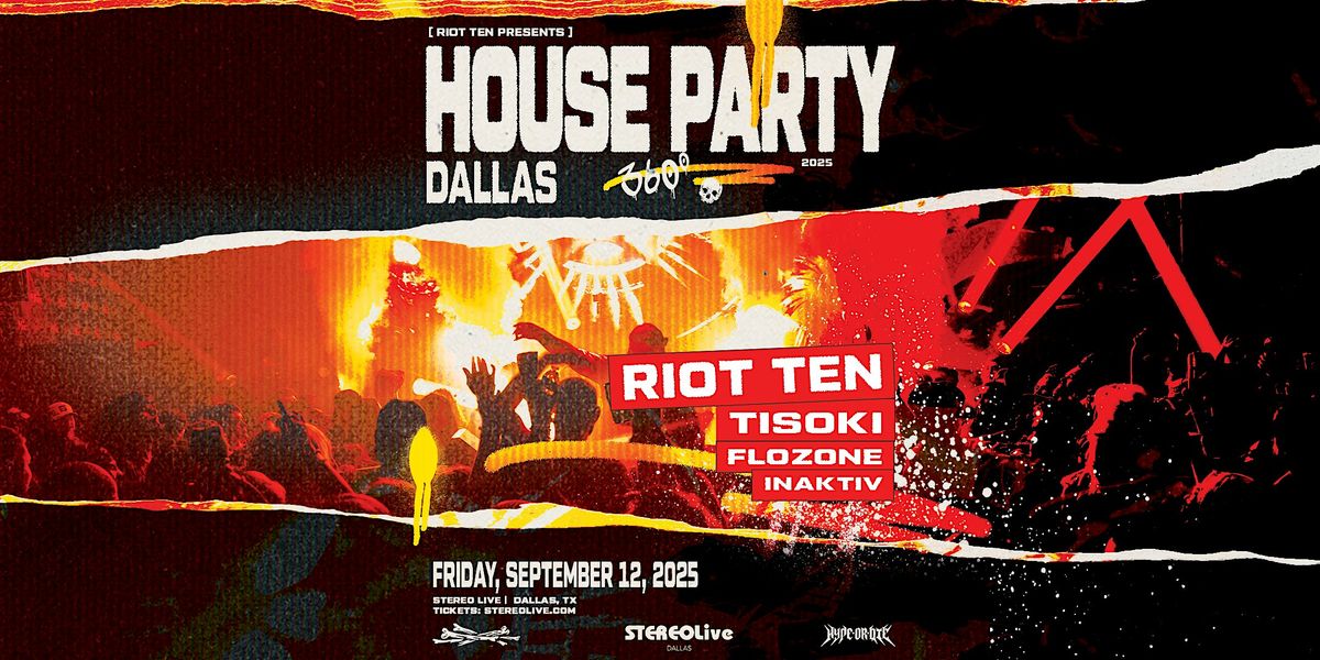 RIOT TEN, TISOKI, FLOZONE, INAKTIV - Stereo Live Dallas