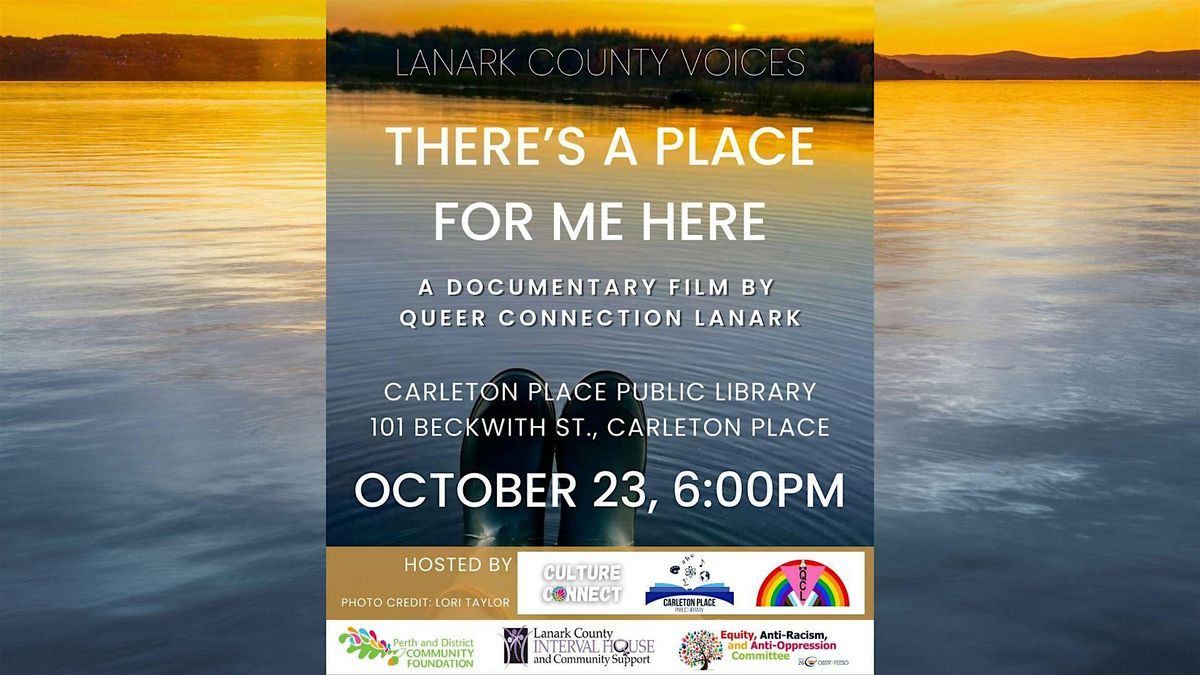 Screening of Lanark County Voices - There's a Place for me Here