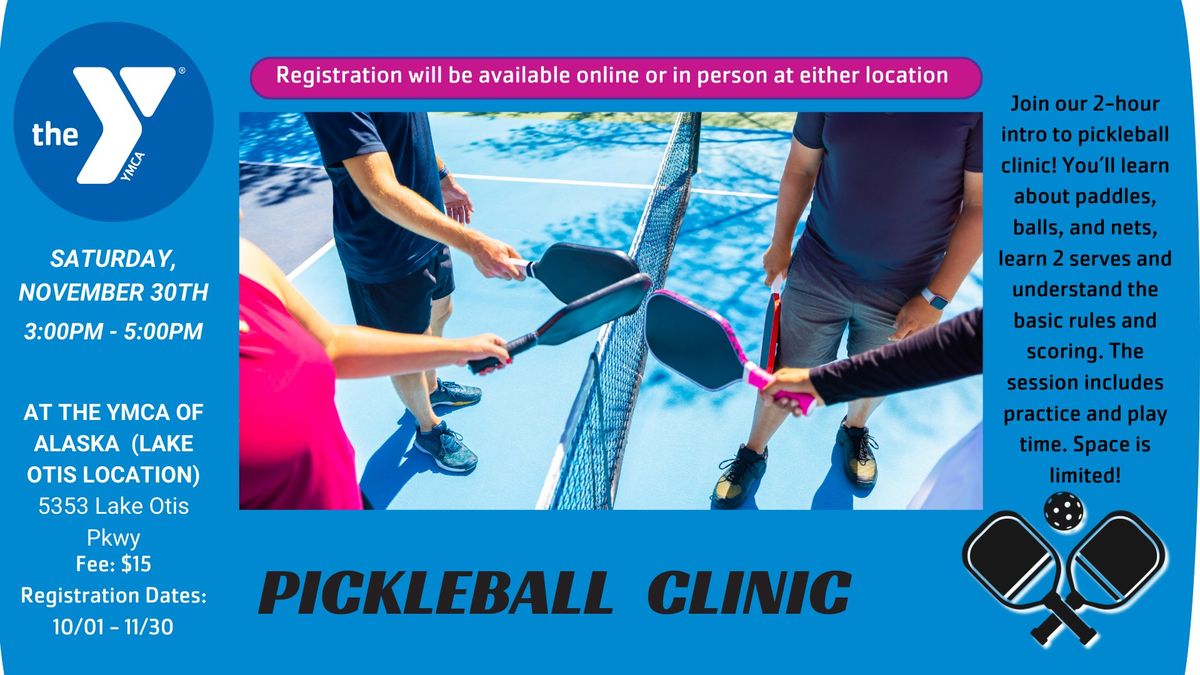 Pickleball Clinic at the YMCA of Alaska