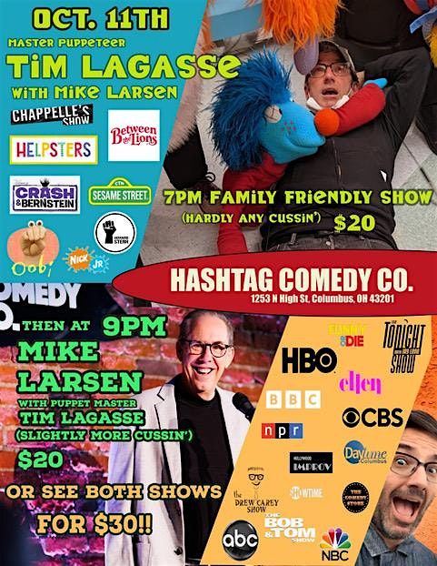 Master Puppeteer Tim Lagasse with Mike Larsen