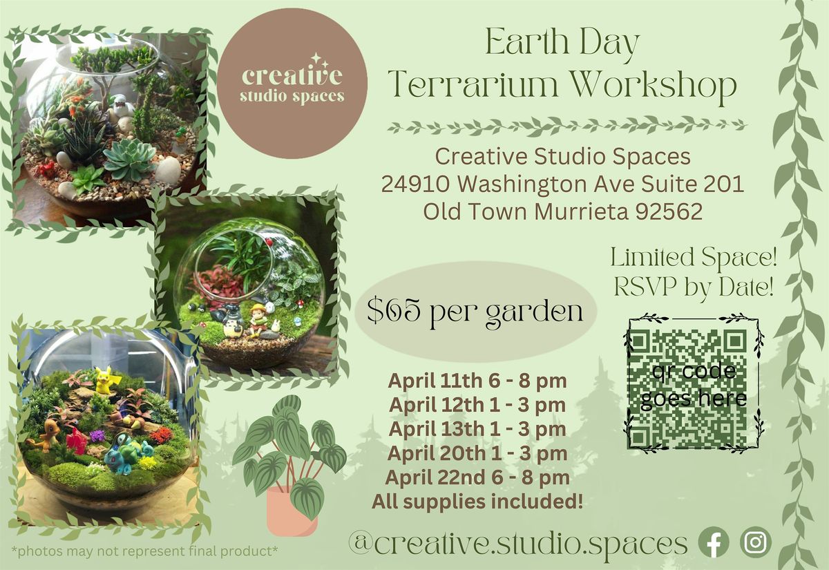 Earth Day Terrarium Workshop