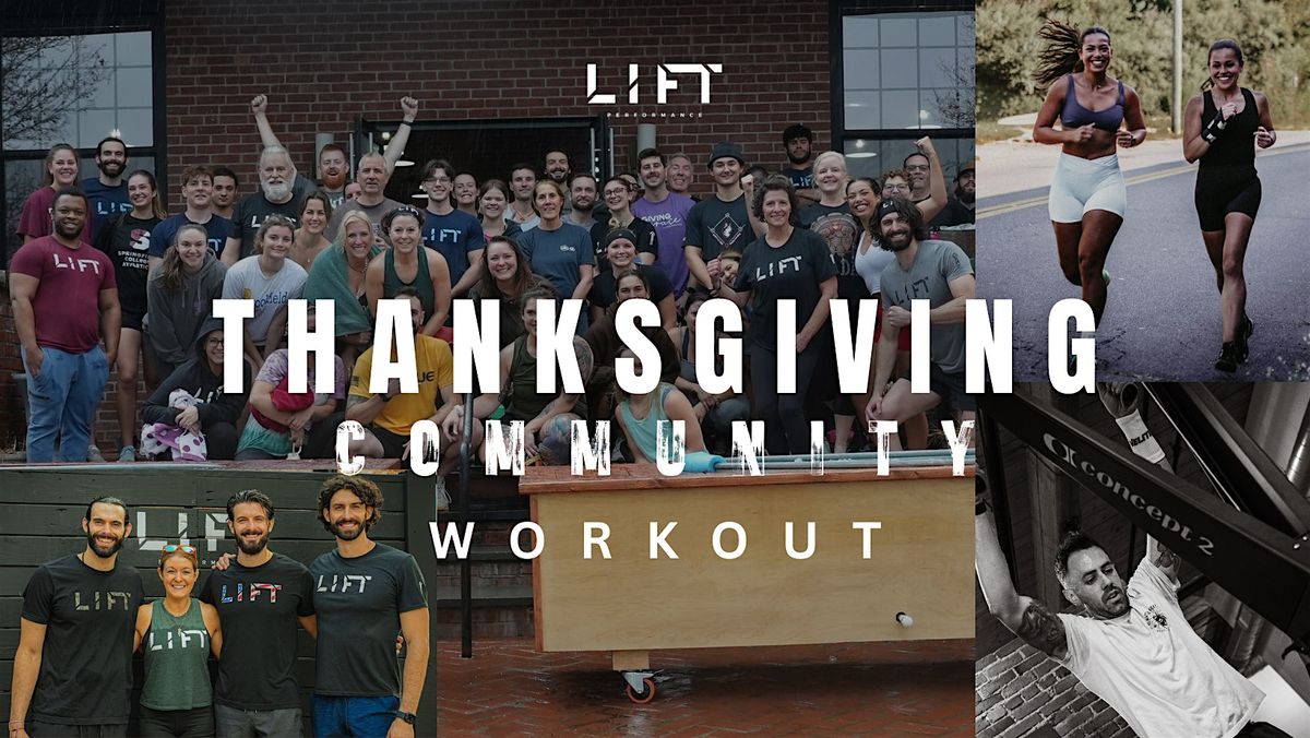 Thanksgiving Community Workout