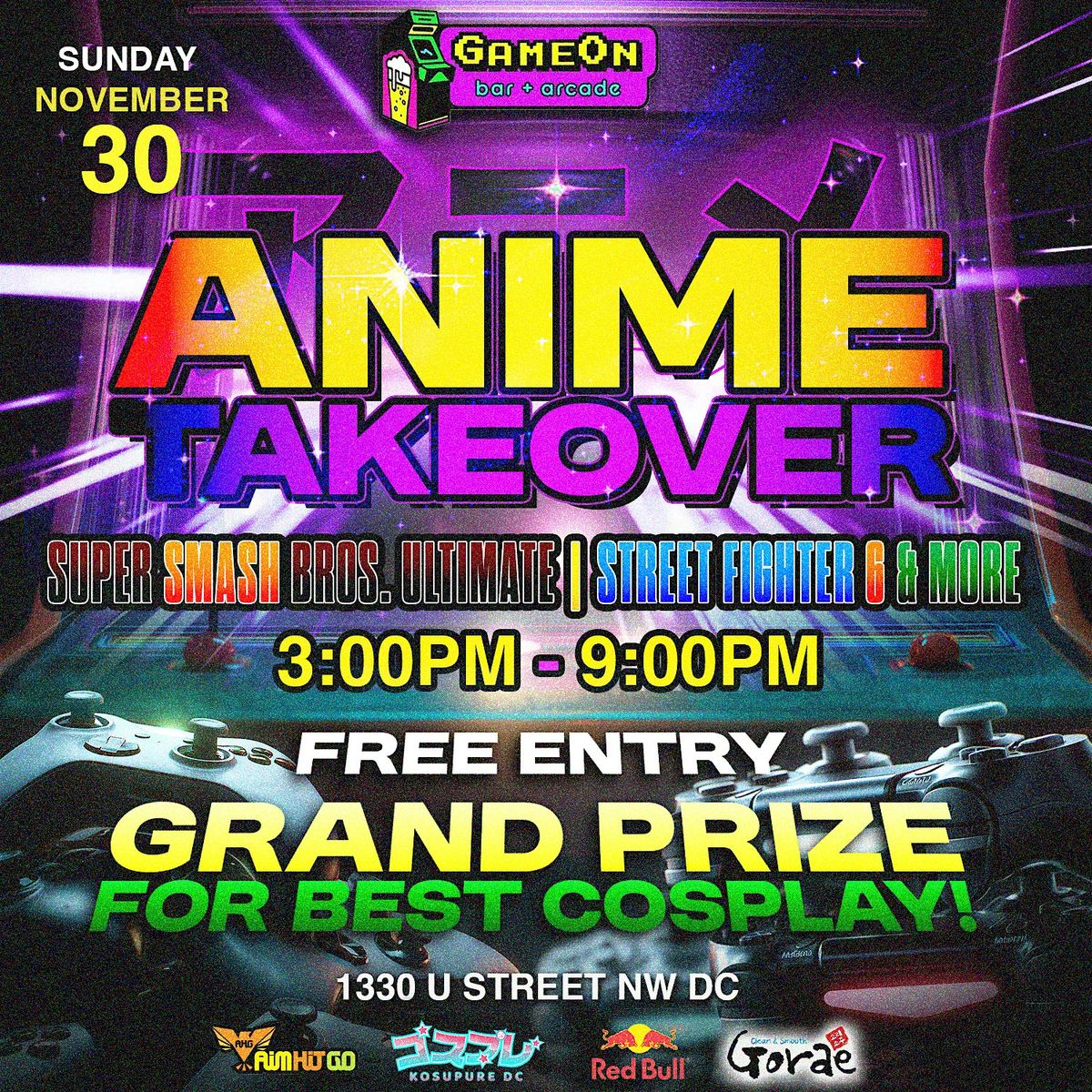 Game On: Anime TakeOver - Washington DC