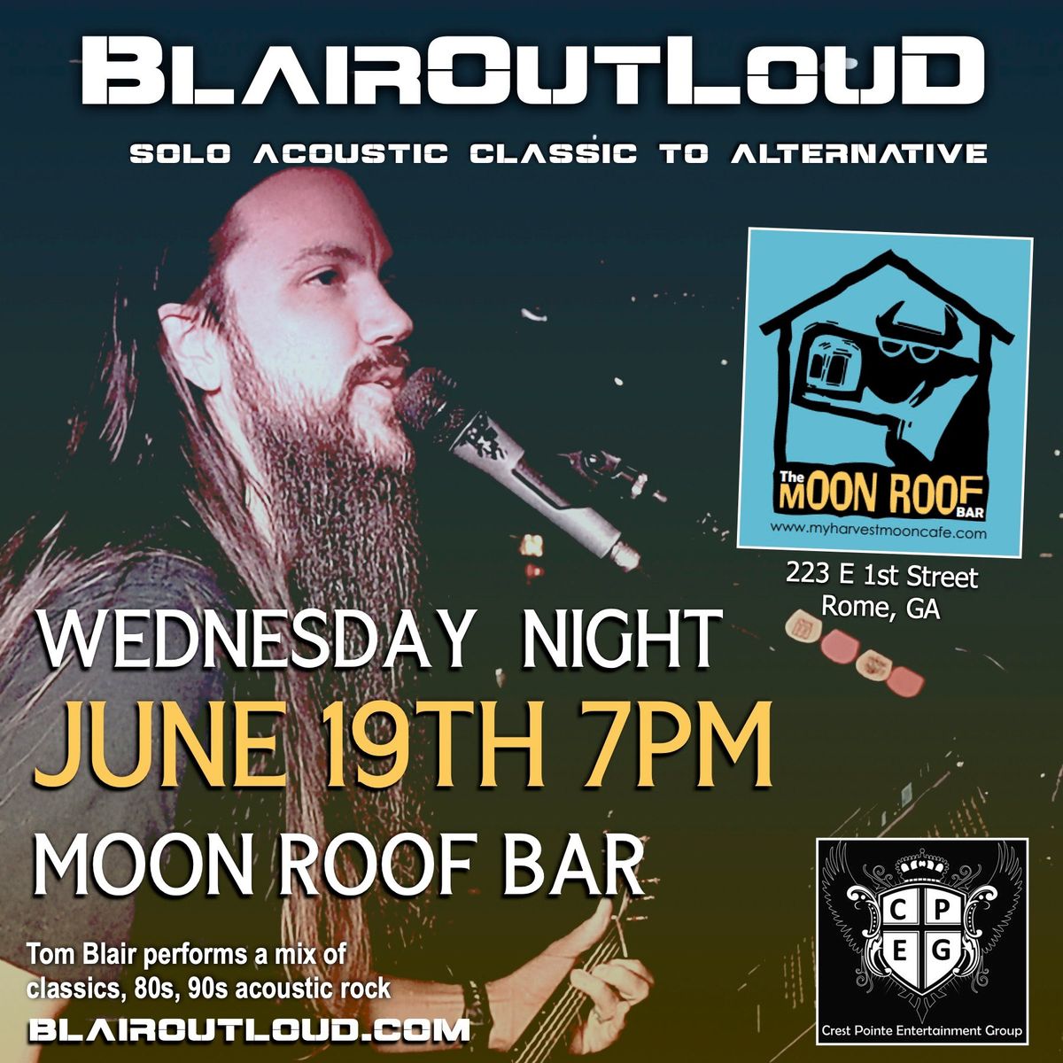 BlairOutLoud Live at Moon roof Bar at Harvest Moon
